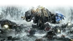 Science fiction Space Marines artwork dreadnought space wolves 