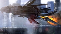 science fiction spaceship artwork futuristic futuristic city