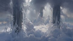 science fiction video games Halo 4 video game art clouds
