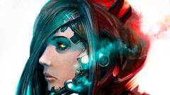 science fiction Women cyborg artwork fantasy art robot Androids