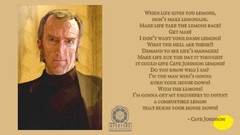 Science lemons portal 2 lemonade valve corporation Cave Johnson