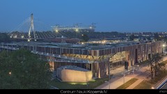 Science panorama Warsaw Poland Bridges Polish national stadium 