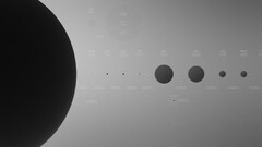 Science planet monochrome infographics space art Space