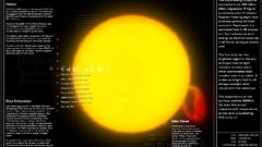 Science sun text solar