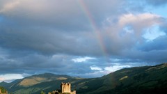 Scotland highlands rainbows eilean donan castle