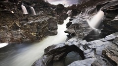Scotland waterfalls rocks rivers