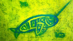 Scratch Art narwhale high