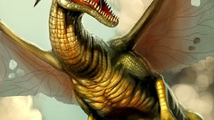 Screaming artwork Velociraptor