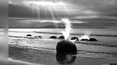 Sea abstract ancient