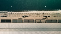Sea Australia Melbourne Bicycles aerial view