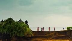 Sea Bali Indonesia Bridges travel tourist rock formations