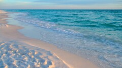 Sea beach sand horizon waves