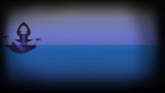 Sea blue purple Islands