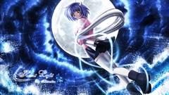 Sea blue waves anime girls video games