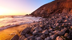 Sea California rocks Beaches sea shorelines