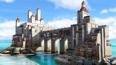 Sea castle fantasy art