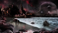 Sea Castles planets artwork