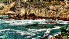 Sea cliffs HDR Photography
