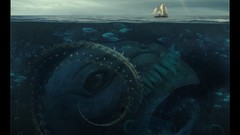 Sea clouds ocean Boats Monsters rainbows creatures skies