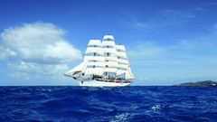 Sea clouds ocean ships sailing sailing ships skyscapes