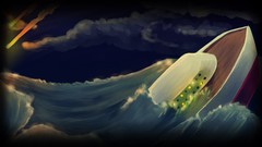 Sea clouds ships Meteorites waves skies artwork