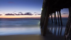 Sea coast piers