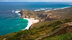 Sea coast point rocks Beaches