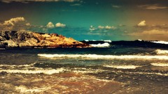 Sea colors waves artwork