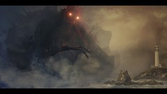 Sea dark Monsters creepy fantasy art