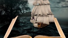 Sea fantasy dreams night black dark time ships Boats vehicles