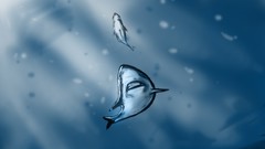 Sea fish underwater Sharks drawings miko artwork