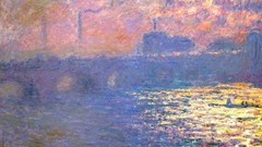 Sea fog clouds French paintings impressionism Bridges 