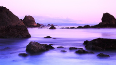 Sea fog nature water horizon rocks