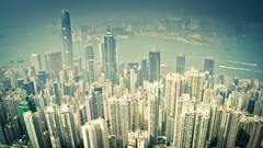Sea Hong Kong Boats sepia buildings vehicles cityscapes light 