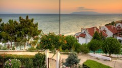 Sea houses cityscapes