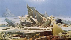 Sea ice hamburg destroyed artwork shipwrecks Caspar David 