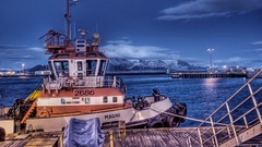 Sea ice ships HDR Photography