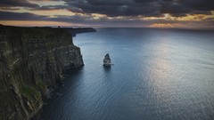Sea Ireland cliffs