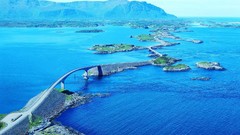 Sea Islands Norway Bridges european