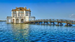 Sea Italy Bridges buildings bacoli