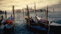 Sea Italy venice gondolas