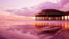 Sea lights casino architecture Beaches reflections holland