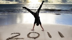 Sea Men Beaches handstand