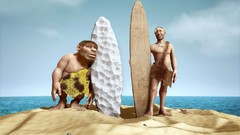 Sea Men surfing faces Beaches 3d surfers