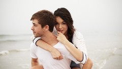 Sea Men woman brunettes