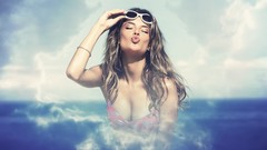 Sea models alessandra ambrosio bikini boobs