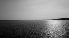 Sea monochrome water sky nature