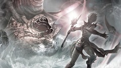 Sea monster Fighting ) With hroe