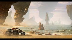 Sea Motorcycles paintings science fiction Raphael Lacoste 