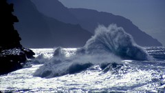 Sea Mountains ocean Hawaii Kauai